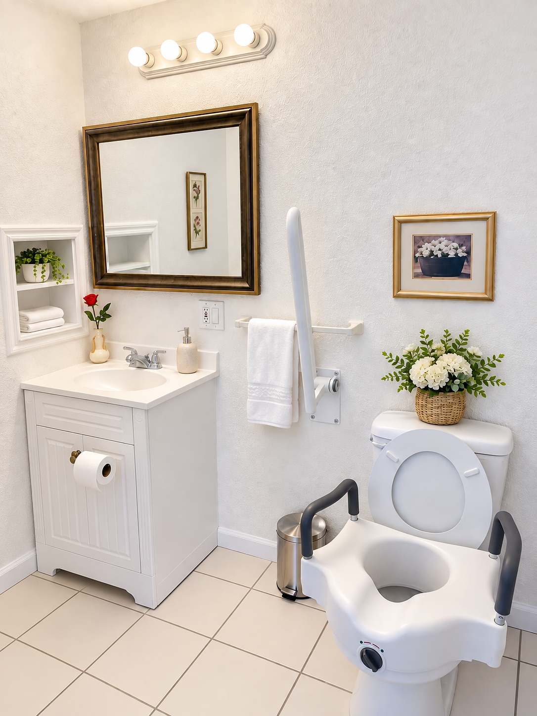 Wheelchair Accessible Bathroom with Roll-in Shower