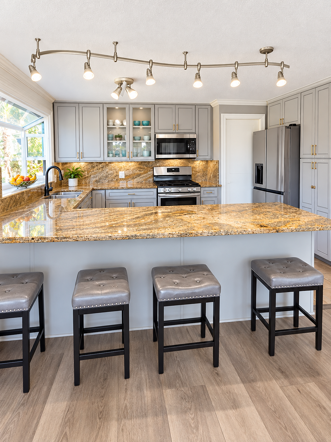 Kitchen Island & Preparation Area